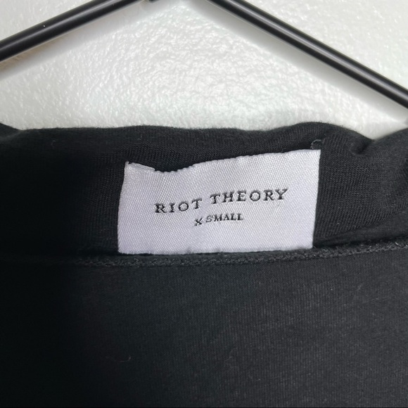 Riot Theory Luna PJ Navy Blue Sleep Shirt Womens XS - Picture 4 of 9